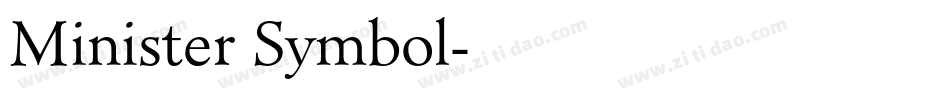 Minister Symbol字体转换